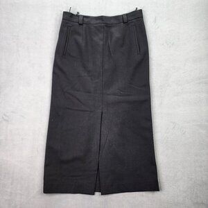 Designed by Olsen Midi Skirt Womens Europe Size 42 Black Pencil Straight Pockets